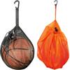 WUFGWBD 2 pezzi di borsa a rete da basket da appendere, gancio portatile, pratico, resistente all'usura e pieghevole, pratico per tutti i tipi di sport con la palla.