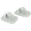 Minhe Clip per remi per barche gonfiabili, 2 supporti per pagaia per kayak, design forte e facile da attaccare, previene la perdita (grigio)