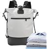 shjxi Borsa da viaggio impermeabile, 25 litri, con chiusura e borsa robusta, zaino impermeabile, per campeggio, attività all'aperto, alpinismo, trekking, palestra, sport, ciclismo, Nero , Siehe
