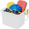 Generic Borsa da spiaggia in silicone impermeabile, galleggiante, riutilizzabile, per bagnare e asciugare | Silicone impermeabile, design galleggiante per la sicurezza dell'acqua, pieghevole e compatto, 2000 ml
