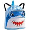 Generisch Borsa Da Nuoto Per Bambini Sacca A Coulisse Capiente Con Squalo Cartoon