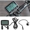 CHICIRIS VLCD 5 Display Strumento Display per Bicicletta Elettrica in Plastica DC 11V a 60V Pulsante Schermo Controllo Velocità Viaggio Batteria per Ciclisti TSDZ2