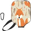 Mexpekil Custodia protettiva universale per racchetta da pickleball, motivo con animali autunnali, 29,5 x 22,1 cm, custodia protettiva universale per pagaie da pickleball, protezione antigraffio in