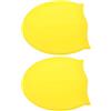 PACKOVE Cuffie da Nuoto in Silicone Giallo 2 Pezzi per Adulti, Comode e Antiscivolo, per Piscina All'aperto e Atmosfera Estiva