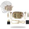 WLXW Borsa For Contrappeso Posteriore For Casco Tattico, Con Supporto For Binario, Accessori Da Caccia, Custodia For Batteria For Casco, For CS, Airsoft, Cosplay, Gioco(CP)