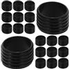 Zerodeko Anelli Nero per Impugnatura Racchetta da Tennis in Silicone 20 Pezzi Fascia Antiscivolo Resistente e Confortevole per Uso in Campo e Partite