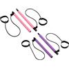 Generisch Barra elastica per pilates - Barra per stretching fitness, set di esercizi multifunzionali, facile da montare, design leggero, per yoga, pilates, scultura, casa, palestra, allenamento, braccia, gambe