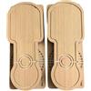 Hellery Tavoletta in Legno con Marcature Propriocettivo Balance Board Leggero Tavola di Equilibrio con Rullo per Sportivi, Atleti, Riabilitazione Motoria