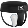 WFX Protezione inguinale per boxe, kickboxing e MMA, Muay Thai, addominali, regolabile, protezione inguinale, jockstrap per taekwondo, karate, allenamento, biancheria intima per arti marziali, Jiu