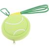 Uonlytech Portachiavi Sportivo in Pvc Mini Borsetta a Zip a Tema Tennis, Portamonete Portatile e Protettivo per Monete, per Zaini e Occasioni Multiple