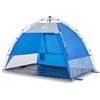 HFXHIJXQ Tenda da spiaggia per 2 persone, colore grigio, Quick Up, con sistema di montaggio rapido e borsa per il trasporto, leggera tenda antivento, per spiaggia, vacanze, giardino, parco, 216 x 152