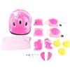 HUSHUI Pattini a Rotelle per Bambini con Dimensioni Regolabili e Ruote Illuminate per Divertimento e Sicurezza, Include Equipaggiamento Protettivo e Accessori (Blu Bianco)