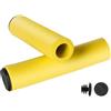 SANKRO Manopole per bicicletta (2 pezzi) | Manopole MTB | Manopole per mountain bike | Schiuma di silicone | Ergonomiche | Ultraleggere (Giallo)