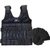 KQFCAZRE Gilet da Allenamento con Pesi Regolabile da 20 kg E 44 Libbre, Gilet Vuoto per Fitness
