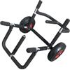 KQFCAZRE Carrello per Il Trasporto di Kayak, Pieghevole, Rimovibile, Robusto, in Metallo, con Ruote, per Paddleboard, Canoa, Carrello da Spiaggia