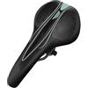 Caswynlife Sella per bicicletta impermeabile in pelle di poliuretano e memory foam, ergonomica, ampia e ammortizzante, comoda sella per bicicletta per ciclismo su strada e montagna (C)