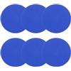 PATIKIL 6 puntini in gomma antiscivolo, 12,7 cm, con custodia, coni piatti per agilità, per allenamento sportivo, basket, calcio, blu