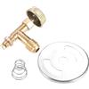 YLUPVT 3/8 Maschio Girevole Flare Gas Propano Gamma di Ingresso Cottura Casting Stufa Ago Valvola di Controllo Kit Gas Propano Orifizio Ugello Jet