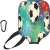 Mexpekil Custodia protettiva universale per racchetta da pickleball con motivo graffiti da calcio, 29,5 x 22,1 cm, custodia protettiva universale per pagaie da pickleball, protezione antigraffio in