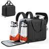 Findway Borse per Scarponi Sci,55L Borsa Porta Scarponi Sci con Scomparto per Casco per Giacca, Casco, Occhiali di Protezione, Guanti