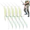 Générique Ami da pesca in acqua - Set di 5 ami per acqua salata con gamberi luminescenti, esche realistiche per pesca in mare , lago salato, surfcasting bar, fiume e kayak