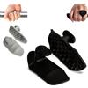 GREATRICH 2 Paia di Impugnature da Palestra, Paracalli Crossfit in Silicone, Guanti Palestra Anti-Scivolo per Sollevamento Pesi, Allenamento, Impugnature Silicone Ergonomiche per Uomo e Donna, Nero & Grigio