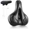 Focenat Comoda sella per bicicletta, ricambio per sellino, morbida ed ergonomica, per uomo e donna, traspirante, impermeabile, in gel memory foam, per mountain bike, bici da strada, cyclette da città