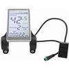 Cocoarm Display LCD per Bici Elettrica, Contachilometri Bici a 5 Pin 24V 36V 48V 60V Schermo LCD Universale per Scooter E Scooter M5 per Bici Elettriche da 31,8 22,2 Mm