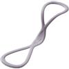 Glomc Fascia di resistenza in silicone a forma di 8, per allenamento completo, tubo elastico per fitness, gambe e braccia, attrezzatura da palestra portatile, 45,7 x 11,4 cm (15,9 kg di grigio)