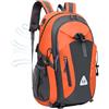 shjxi Zaino da trekking da uomo, 35 l, borsa da viaggio leggera, zaino da campeggio, attività all'aperto, per trekking e alpinismo e escursioni all'aperto, Colore: arancione., Siehe Beschreibung,