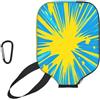 Mexpekil Yellow Comic Explosion Art - Custodia protettiva universale per racchetta da pickleball, 29,5 x 22,1 cm, in neoprene elastico, protezione antigraffio, regalo per uomini e donne
