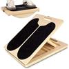 Aloskart Balance Board in Legno e Tavoletta Propriocettiva per Fisioterapia, Tavola Inclinata 3 in 1 Regolabile per Stretching Polpacci, Pedana Basculante per Fitness e Pilates