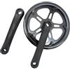 Serenophile Guarnitura per bici, manovella pieghevole per bici, 48T 165 mm, in lega di alluminio, foro quadrato, ruota a catena a velocità singola per bicicletta a scatto fisso Ebike