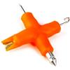ZWWAAZHF Rilascio rapido della lenza da pesca Estrattore Stripper Attrezzatura portatile Knotter Tool 4 in 1 Rivestito Trecce Strippers Rigs Strumento Rilascio Rapido Lenza Estrattore Stripper