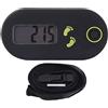 Fyearfly Mini contapassi leggero con clip cintura contapassi passeggio con superficie opaca con tracolla per camminata fitness corsa camminata ABS nero