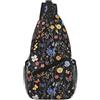 JUZGTSIT Flowers&Butterfly - Zaino sportivo da escursionismo, a tracolla, da viaggio, per uomo e donna