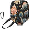 Mexpekil Custodia protettiva universale per racchetta da pickleball con dinosauro antico, 29,5 x 22,1 cm, custodia protettiva universale per pagaie da pickleball, protezione antigraffio in neoprene