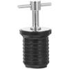 TOVINANNA Tappo di Scarico per Kayak e Piccole Barche in Acciaio Inossidabile e Gomma, Stopper Portatile per Foro di Scarico Nero, Impedisce Infiltrazioni d'Acqua