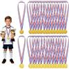 QAWSAF 30 medaglie per bambini, medaglie per bambini, medaglie, medaglie d'oro, medaglie d'oro, medaglie d'oro, per scuola, giornata sportiva o olimpica, oro per bambini, per sport, competizioni