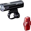 CatEye AMPP 500S - VIZ 150 Set di luci per bicicletta, 500 lumen, luce anteriore ricaricabile tramite USB, luce posteriore da 150 lumen, impermeabile, kit di sicurezza per ciclismo