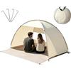 Generisch Tenda da spiaggia, portatile, facile e veloce da montare, parasole per picnic, giardino, campeggio, attività all'aperto, 3-4 persone, zaino in spalla, escursionismo, pesca