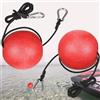 MOPHOEXII Boa galleggiante, 2 o 4 pezzi, boa di ancoraggio ad alta visibilità, con corda elastica da 129,5 cm e clip per piscine, corde da sci nautico, linee di ancoraggio rosse