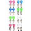 TOVINANNA 16 Pezzi Luci per Bici a Valvola Ruota LED, Risparmio Energetico Spegnimento Automatico, Materiale Plastica e Metallo, Adatte per Bici da Strada e Mountain Bike Colore Casuale