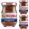 Rizzoli Filetti di alici del Mar Cantabrico in olio 100% italiano 80g in Vaso- Confezione da 3