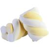 Ballon C'Art Caramel Marshmallow Assortiti (900gr/1kg) - Trecce, Palle, Fiori, Cuori, Stelle, Fiamme, Farfalle, Cupcake, Orsetti e Gelati - Decorazioni per Torte e Feste (Treccia gialla, 1kg)