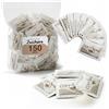 Coffisano 150 Bustine di Zucchero Bianco 4 gr, Monodose, Confezionate Singolarmente, Accessori per Caffè, Cappuccino, Tè, Bevande, Bar, Ufficio, Casa