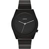 KOMONO Ray Solid Black Men's Japanese Quartz Analogue Watch with Stainless Steel Strap