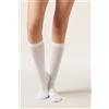 Calzedonia Calze Lunghe A Costine Bianco