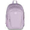 Zaino Doppio Scomparto Tech Shiny Brillante Effetto Glitter, Lilla, Tasca Porta