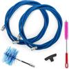 BARETTO FLEX | Kit Pulizia Stufa a Pellet | Canna Fumaria Ø 80 mm | Lunghezza 6 m | Spazzola Snodata | Attacco M12